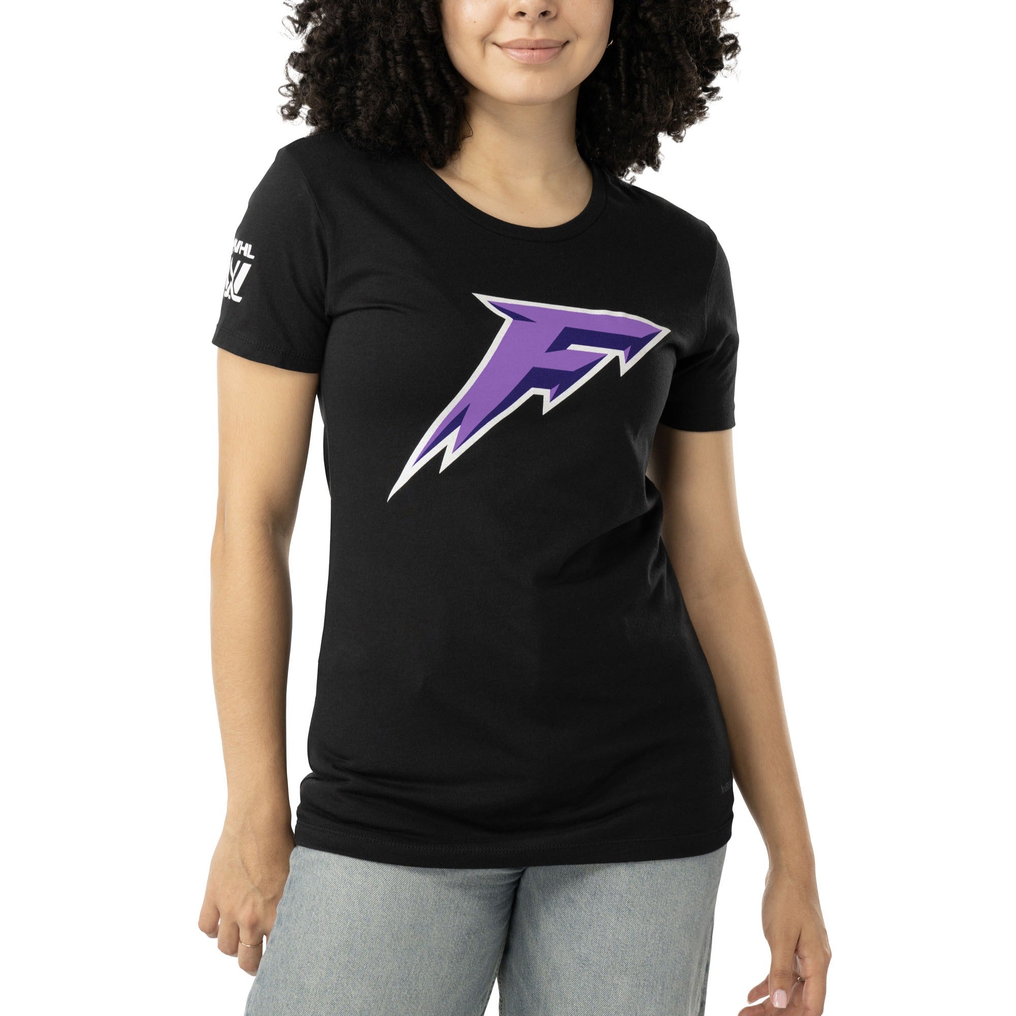 Minnesota Frost Women's Bauer Front Logo Back Name T-Shirt - T-Shirt in Black