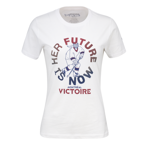 Montreal Victoire Adult CCM Her Future is Now Player Graphic T-Shirt