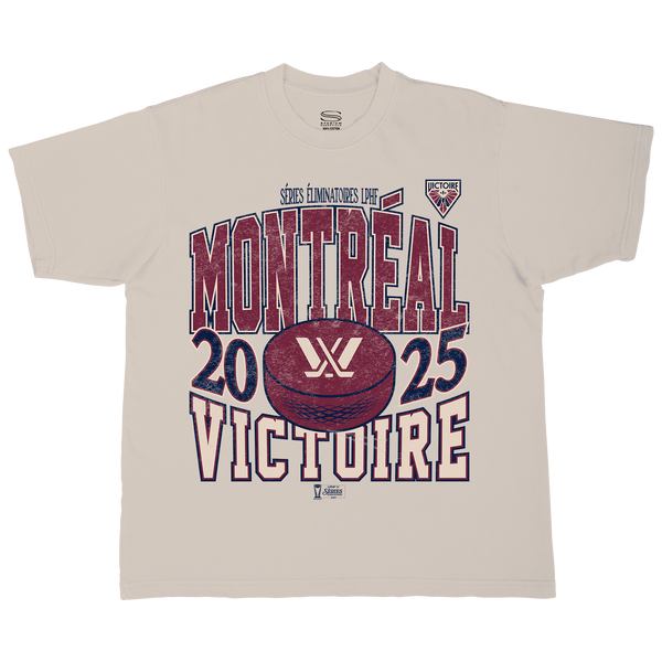Montreal Victoire Adult Stadium Essentials Playoffs City Revolution 25 Urban T-Shirt