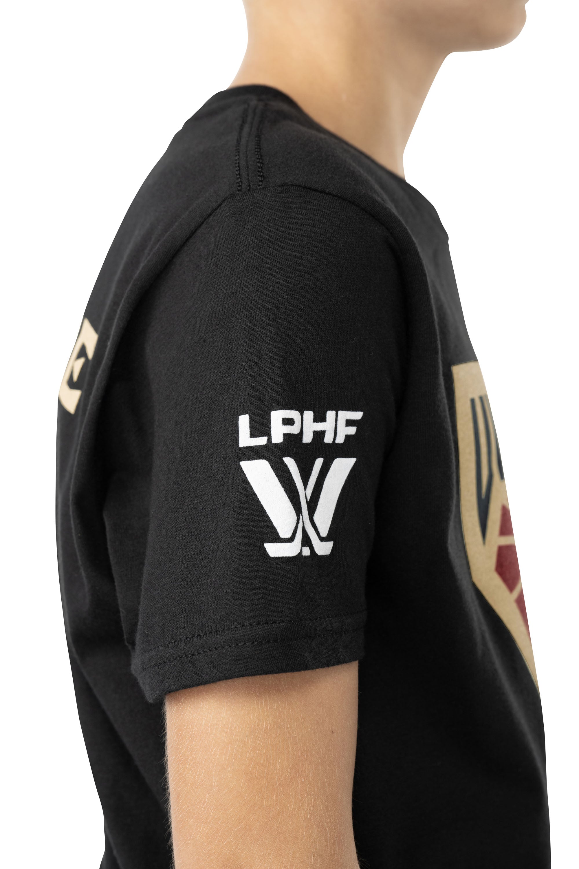 Montreal Victoire Youth Bauer Front Logo Back Name T-Shirt - T-Shirt in Black