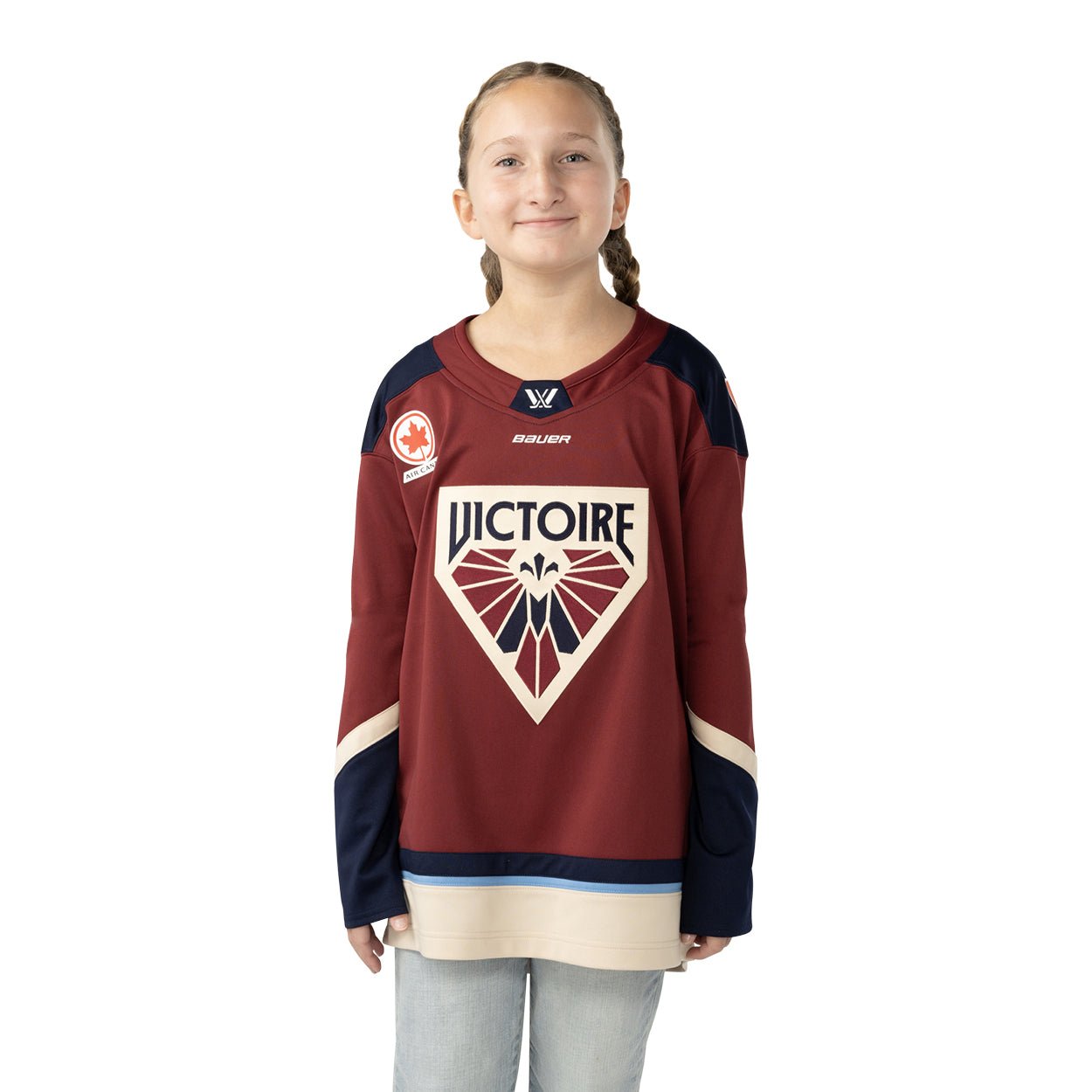 Montreal Victoire Youth Bauer Replica Home Jersey - Jersey in Maroon
