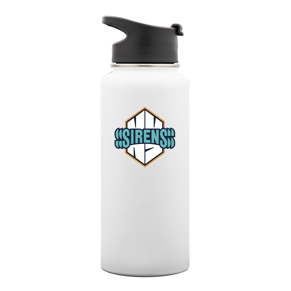 New York Sirens 32 oz 3 in 1 Vacuum Bottle Kit - Drinkware in White