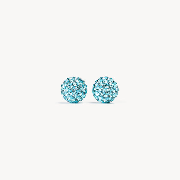 New York Sirens Hillberg & Berk Small Sparkle Ball™ Earrings - Jewelry in Teal