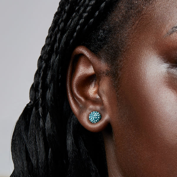 New York Sirens Hillberg & Berk Small Sparkle Ball™ Earrings - Jewelry in Teal