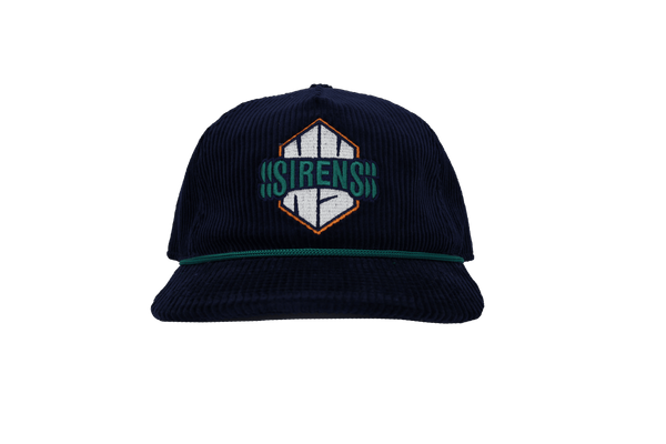 New York Sirens Adult Celly Logo Corduroy Hat - Hat in Navy