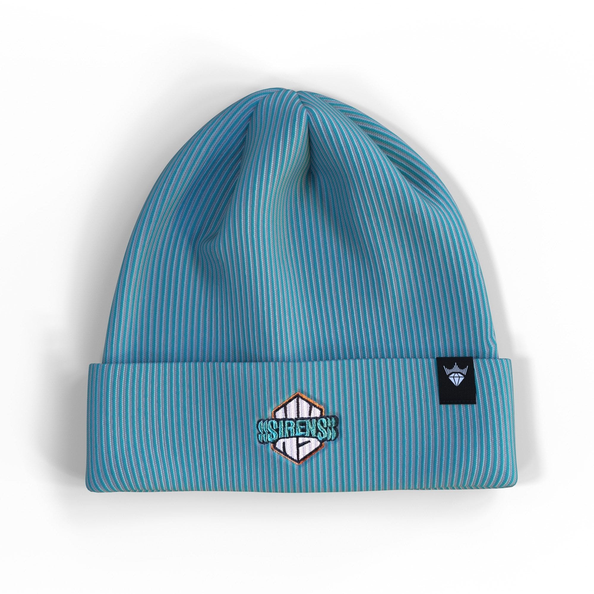 New York Sirens Adult Royalty Double Knit Beanie - Hat in Teal