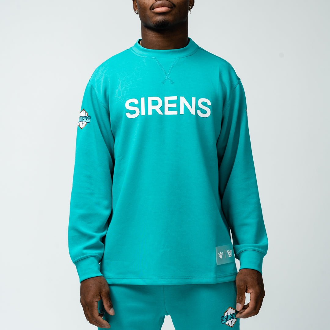 New York Sirens Adult Royalty Mythical Crewneck - Crewneck in Teal