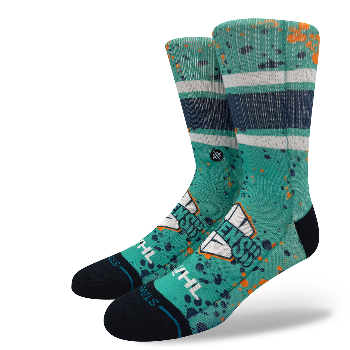 New York Sirens Adult Stance Splatter Crew Socks
