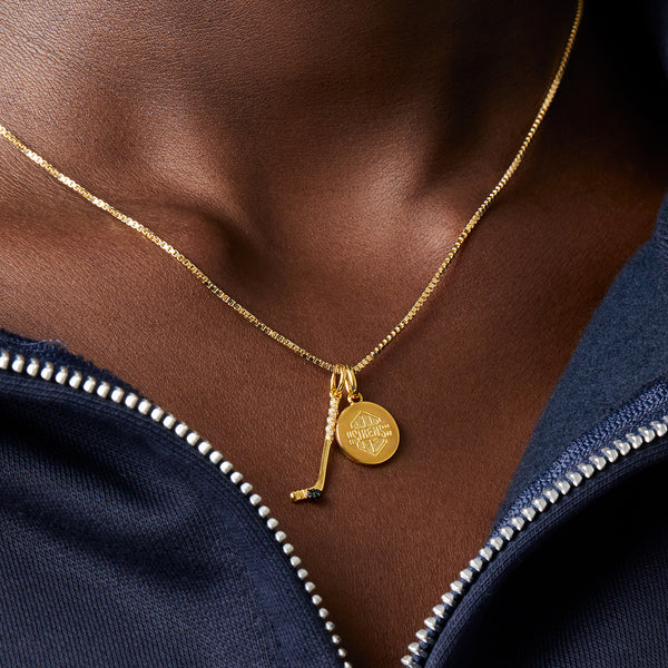 New York Sirens Hillberg & Berk Gold Game Day Necklace