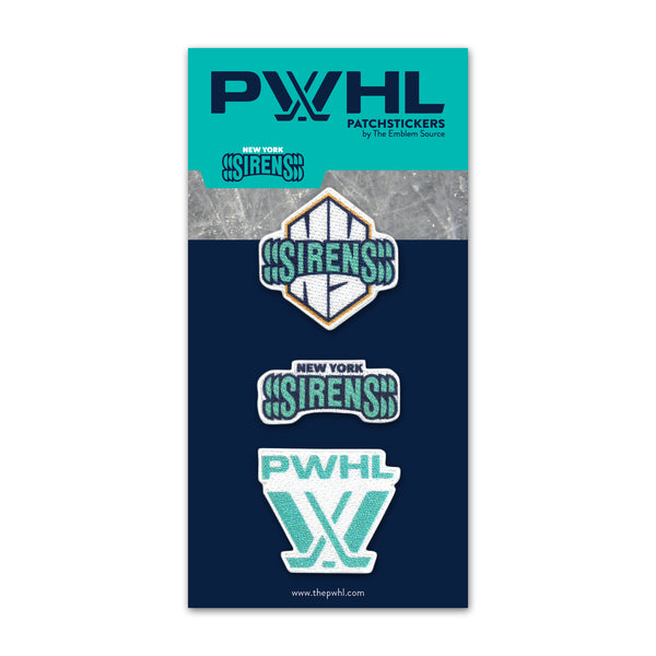 New York Sirens PatchStickers 3 Pack