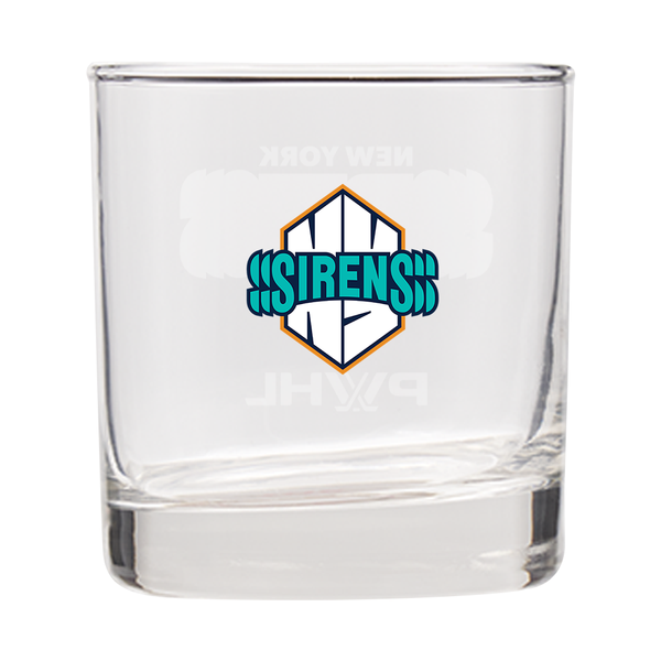 New York Sirens Rocks Glass