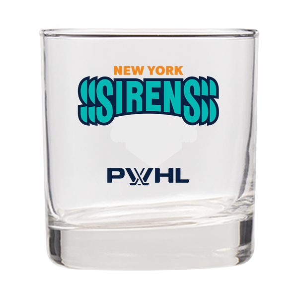 New York Sirens Rocks Glass