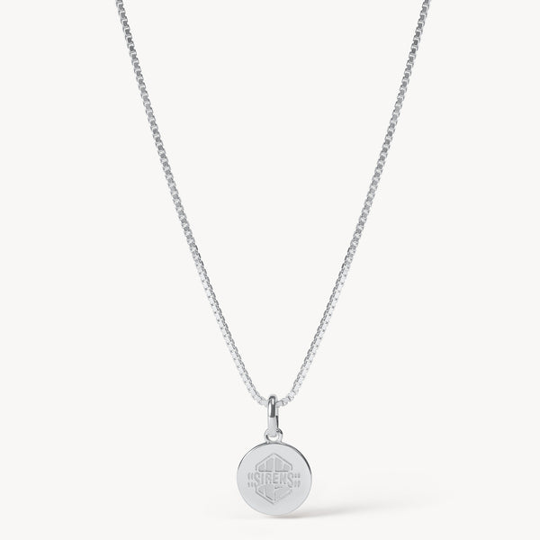 New York Sirens Hillberg & Berk Silver Medallion Necklace - Jewelry in Silver
