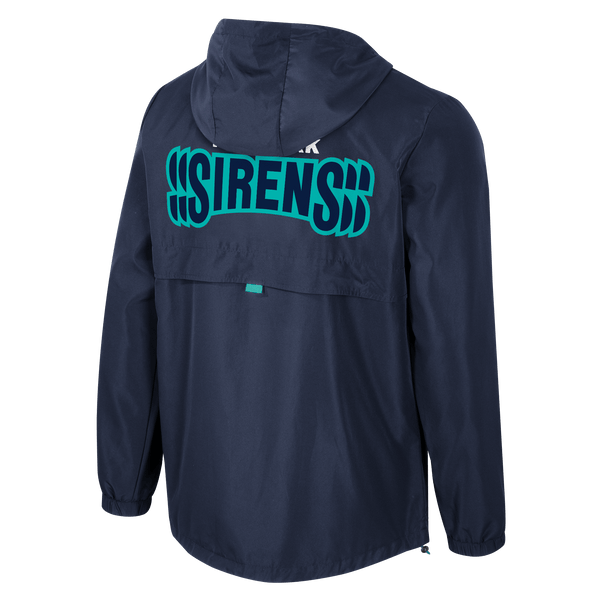 New York Sirens Adult Stadium Essentials Compete Quarter Zip Hybrid Jacket - Jacket in Navy