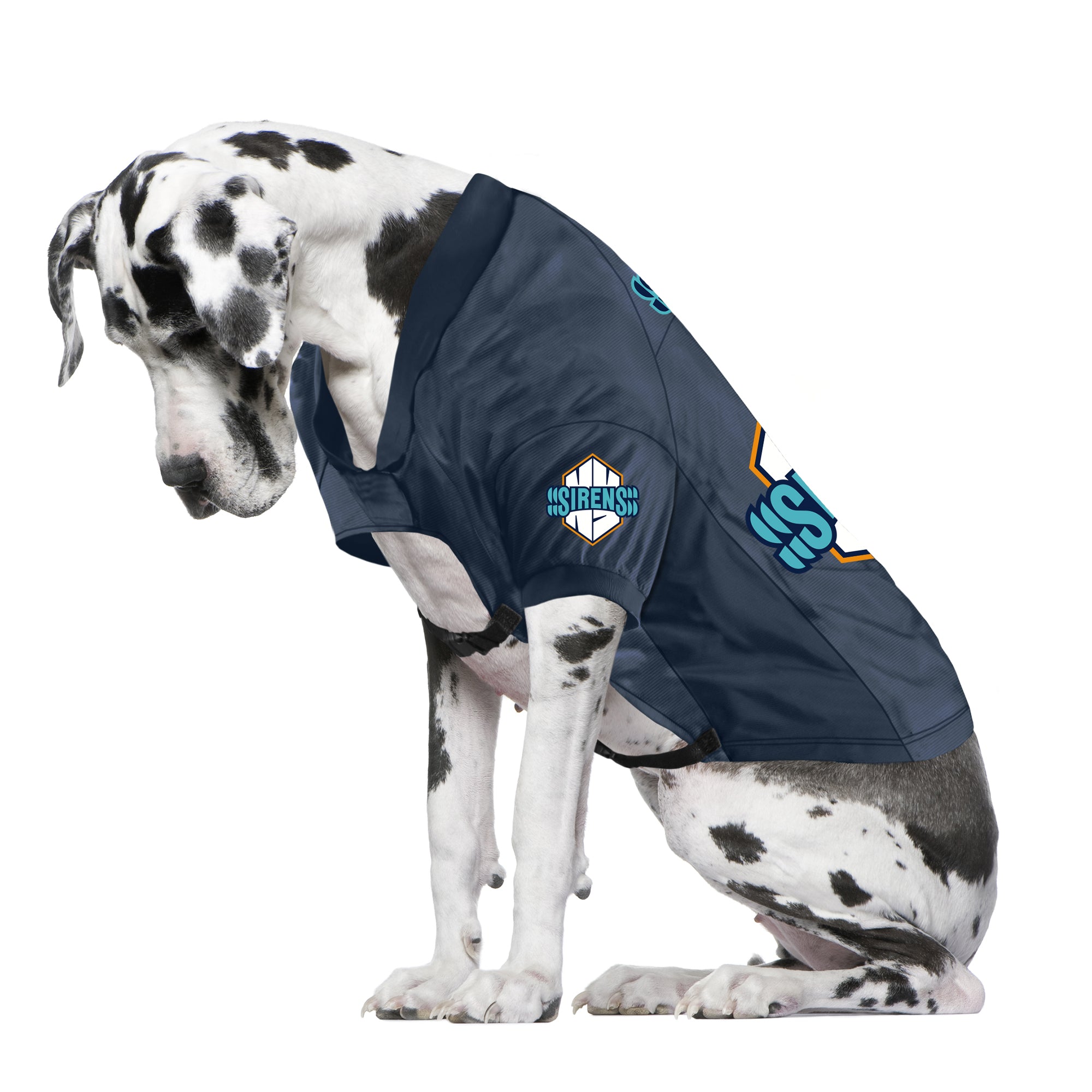 New York Sirens Big Dog Stretch Pet Jersey - Pet in Navy