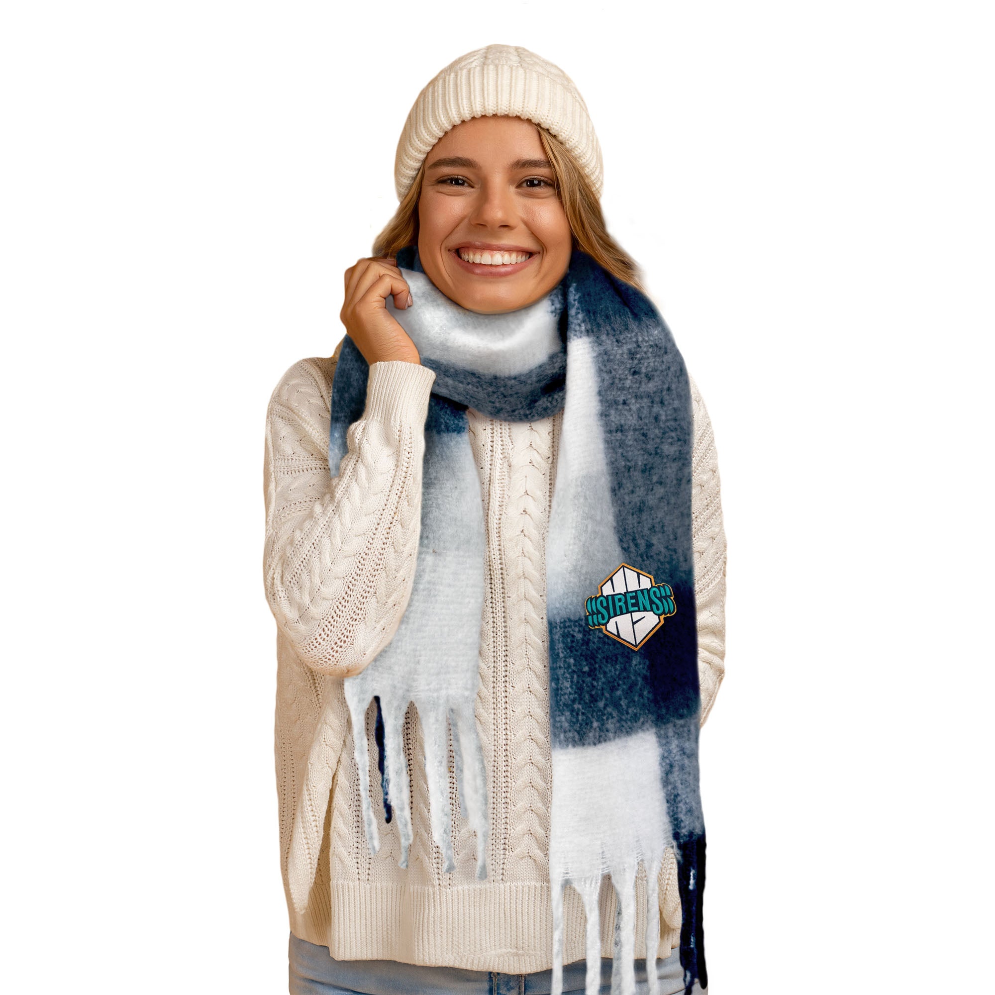 New York Sirens Super Soft Scarf - Accessories in Navy