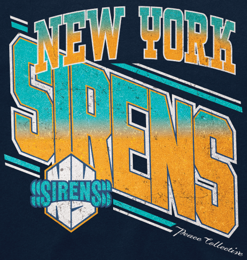 New York Sirens Unisex Peace Collective Vintage Fleece Crew