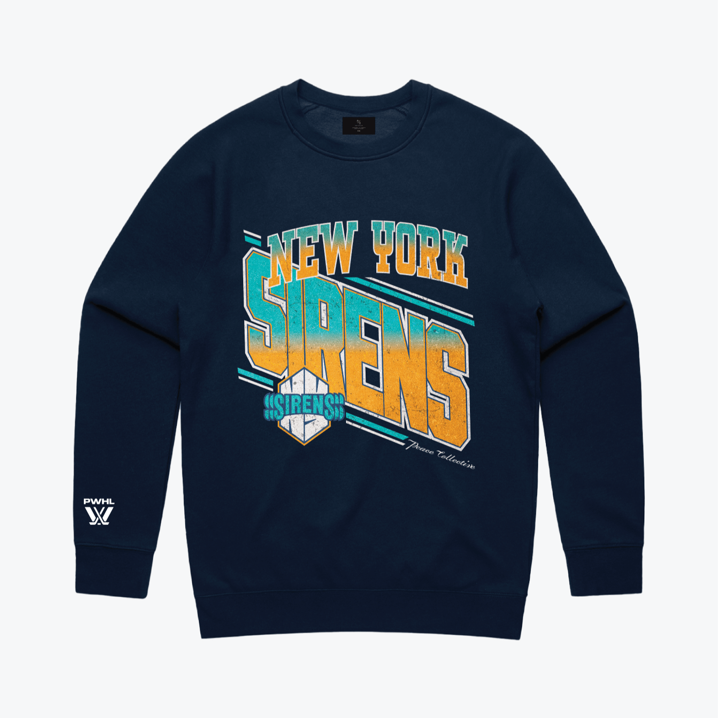 New York Sirens Unisex Peace Collective Vintage Fleece Crew - Crewneck in Navy