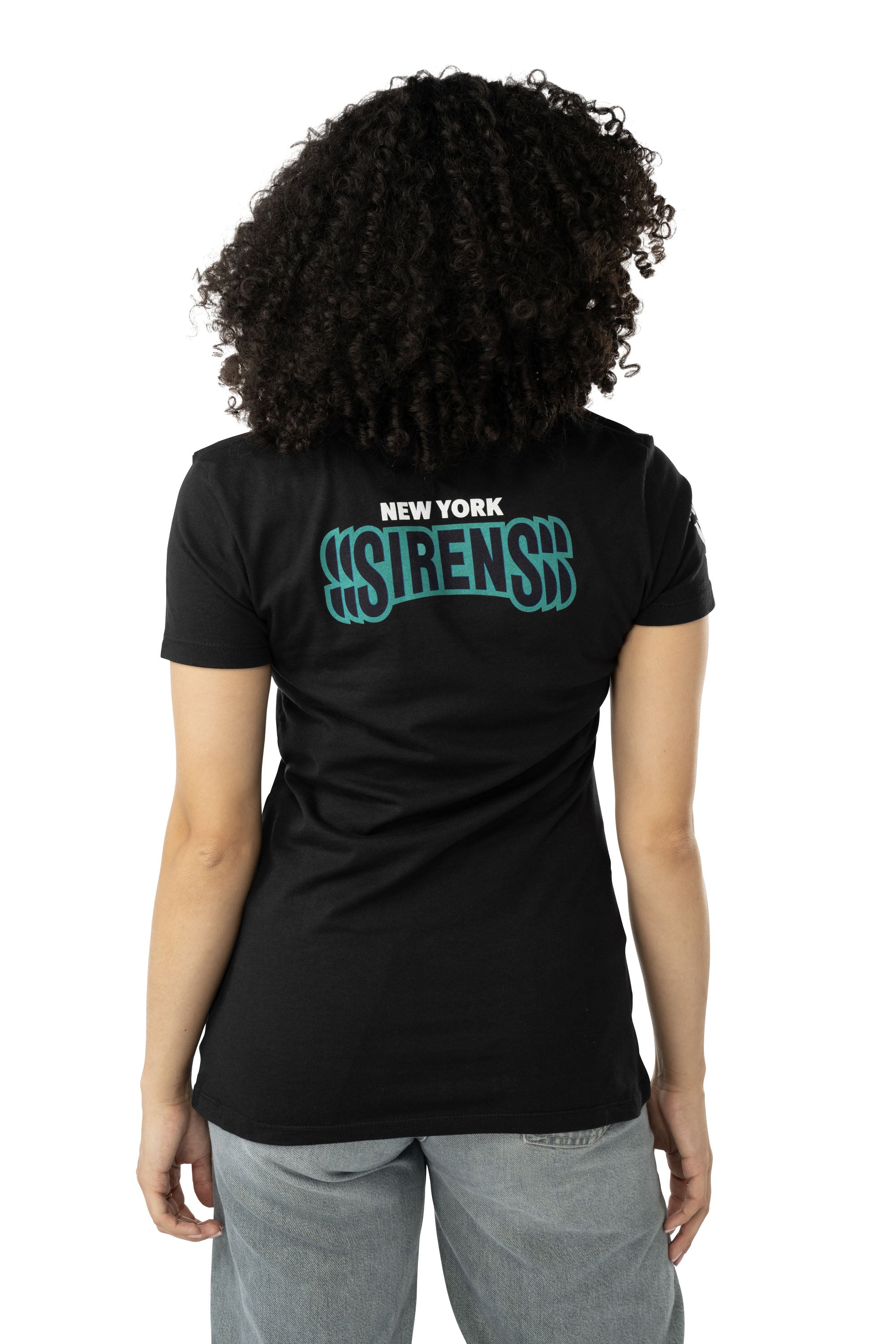 New York Sirens Women's Bauer Front Logo Back Name T-Shirt - T-Shirt in Black