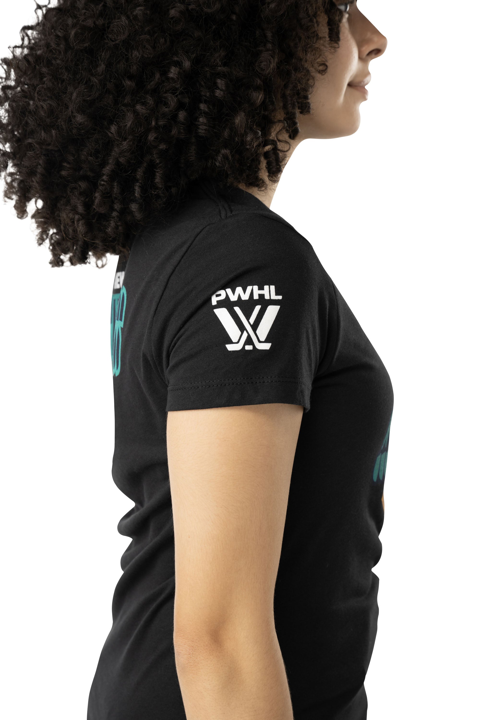 New York Sirens Women's Bauer Front Logo Back Name T-Shirt - T-Shirt in Black