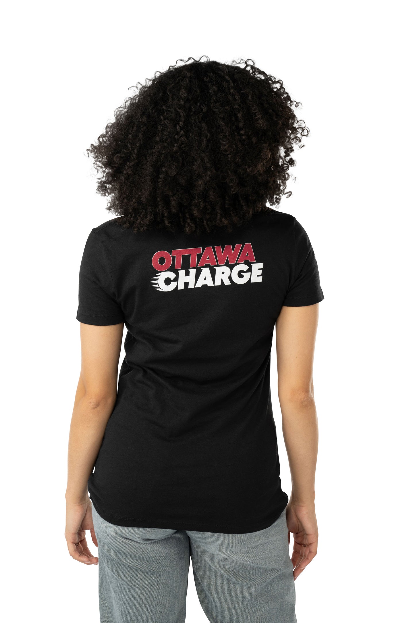 Ottawa Charge Women's Bauer Front Logo Back Name T-Shirt