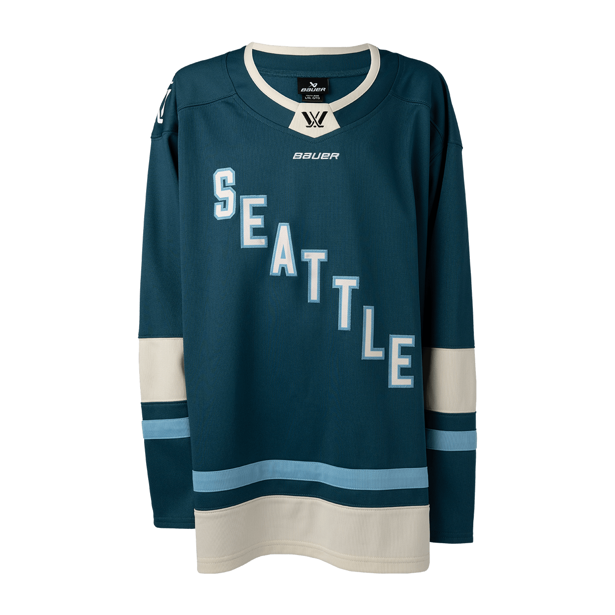 PWHL Seattle Youth Bauer Replica Home Jersey - Jersey in Green - Front