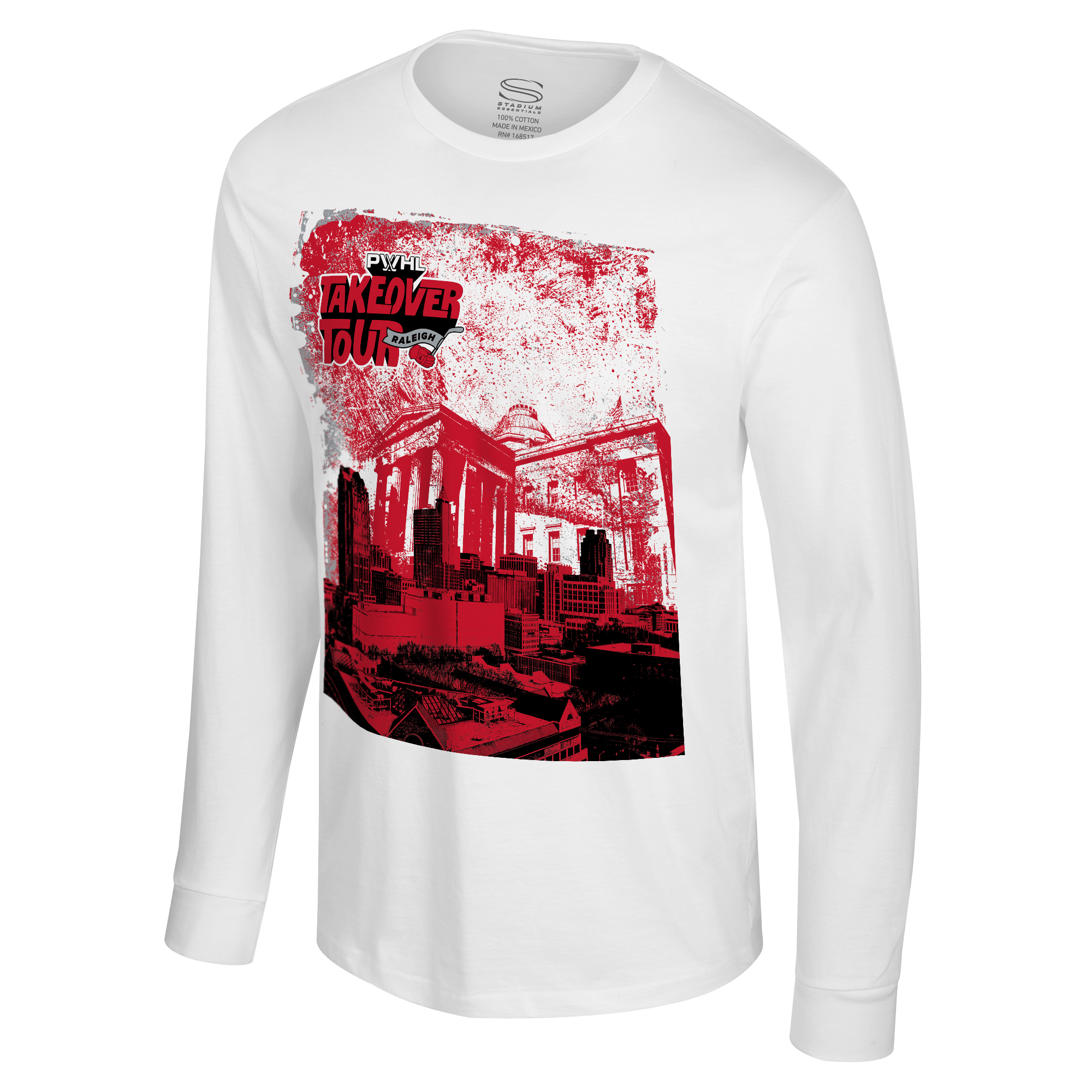 PWHL Adult Stadium Essentials Raleigh Takeover City Photo Long Sleeve T-Shirt - Long Sleeve T-Shirt in S