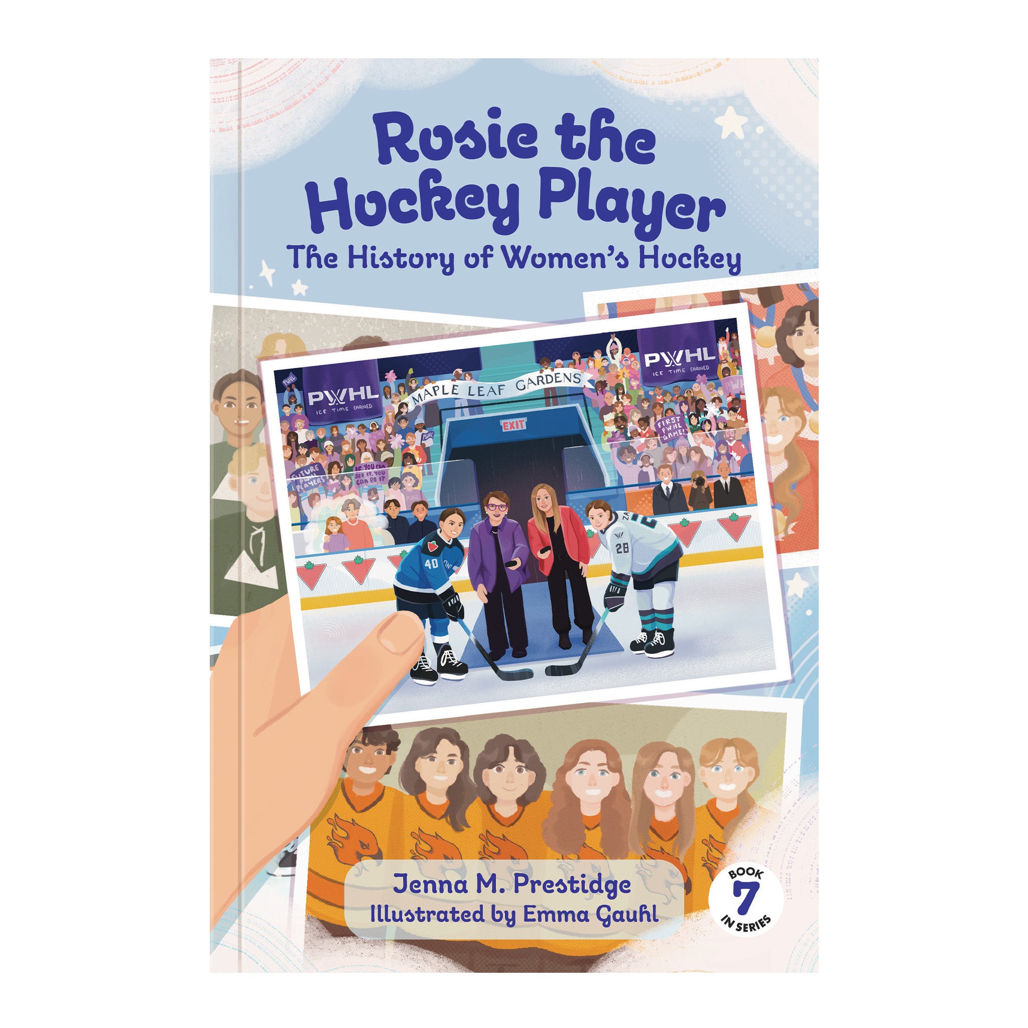 Rosie the Hockey Player: The History of Women’s Hockey Book - Book in Blue
