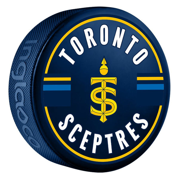 Toronto Sceptres Jersey Stripe Colored Puck - Pucks in Blue