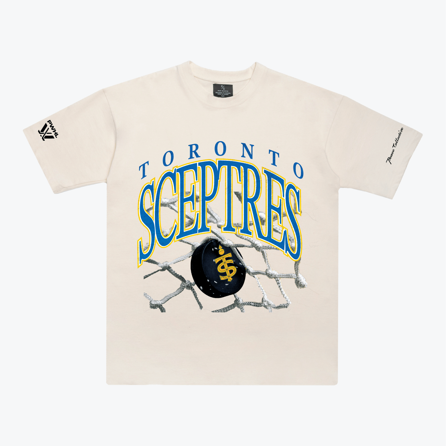 Toronto Sceptres Unisex Peace Collective Vintage Heavy Weight T-Shirt - T-Shirt in Cream