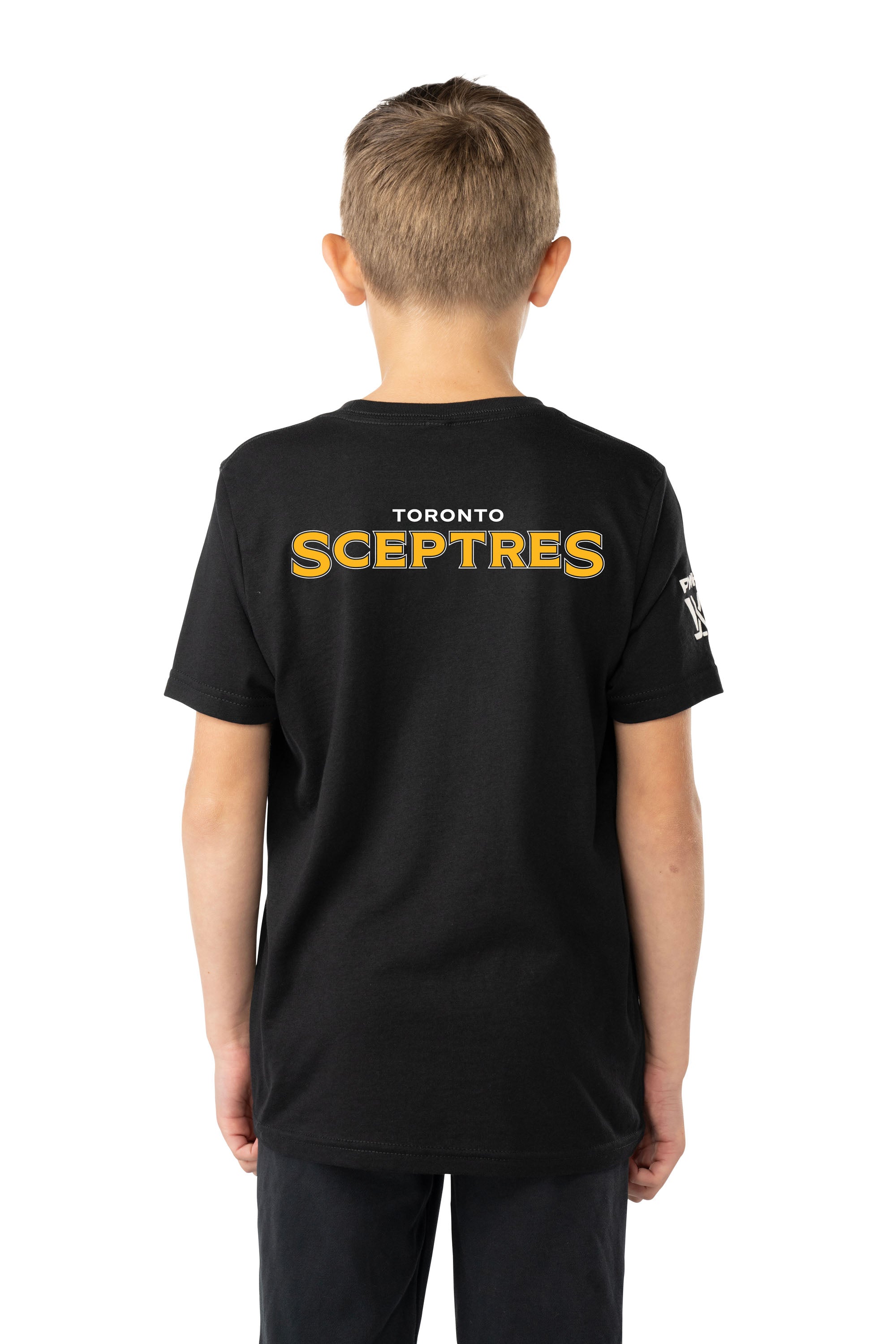 Toronto Sceptres Youth Bauer Front Logo Back Name T-Shirt - T-Shirt in Black