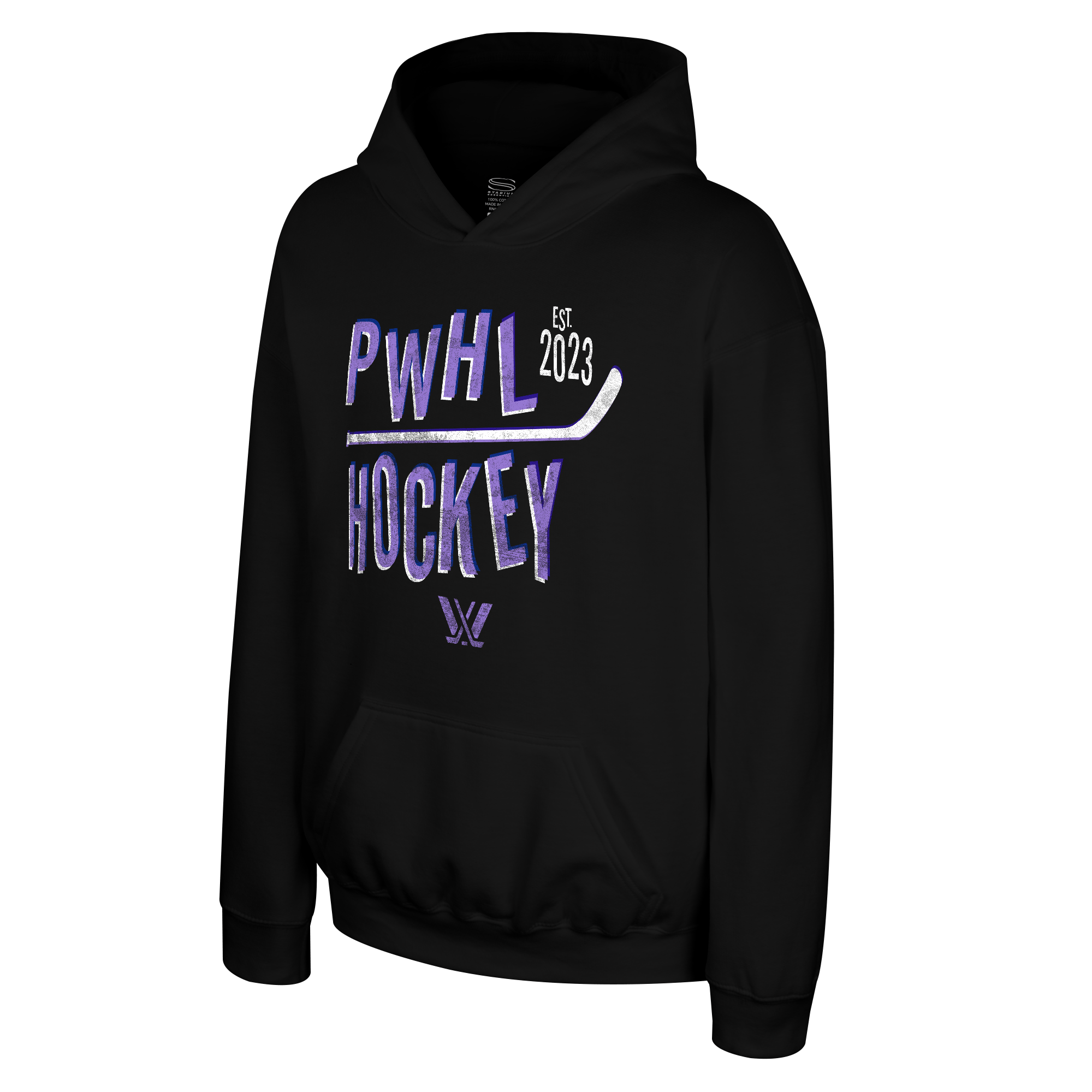 PWHL Youth Stadium Essentials Stick Hoodie - Hoodie in Black