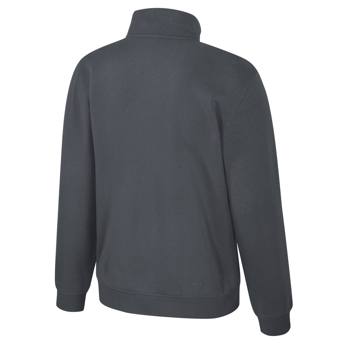 The back of a dark gray Ottawa Charge fleece quarter zip.