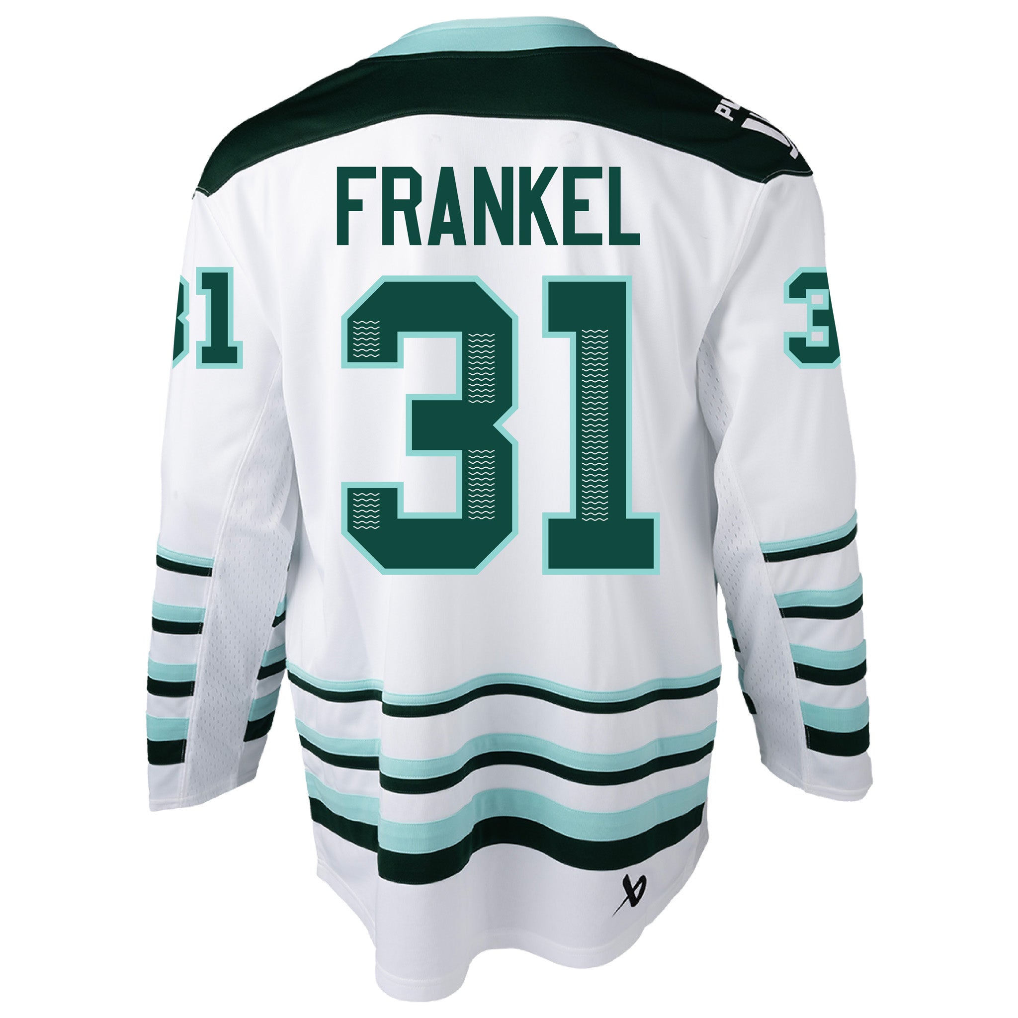 Adult Aerin Frankel Boston Fleet Bauer Replica Away Jersey in white back #31