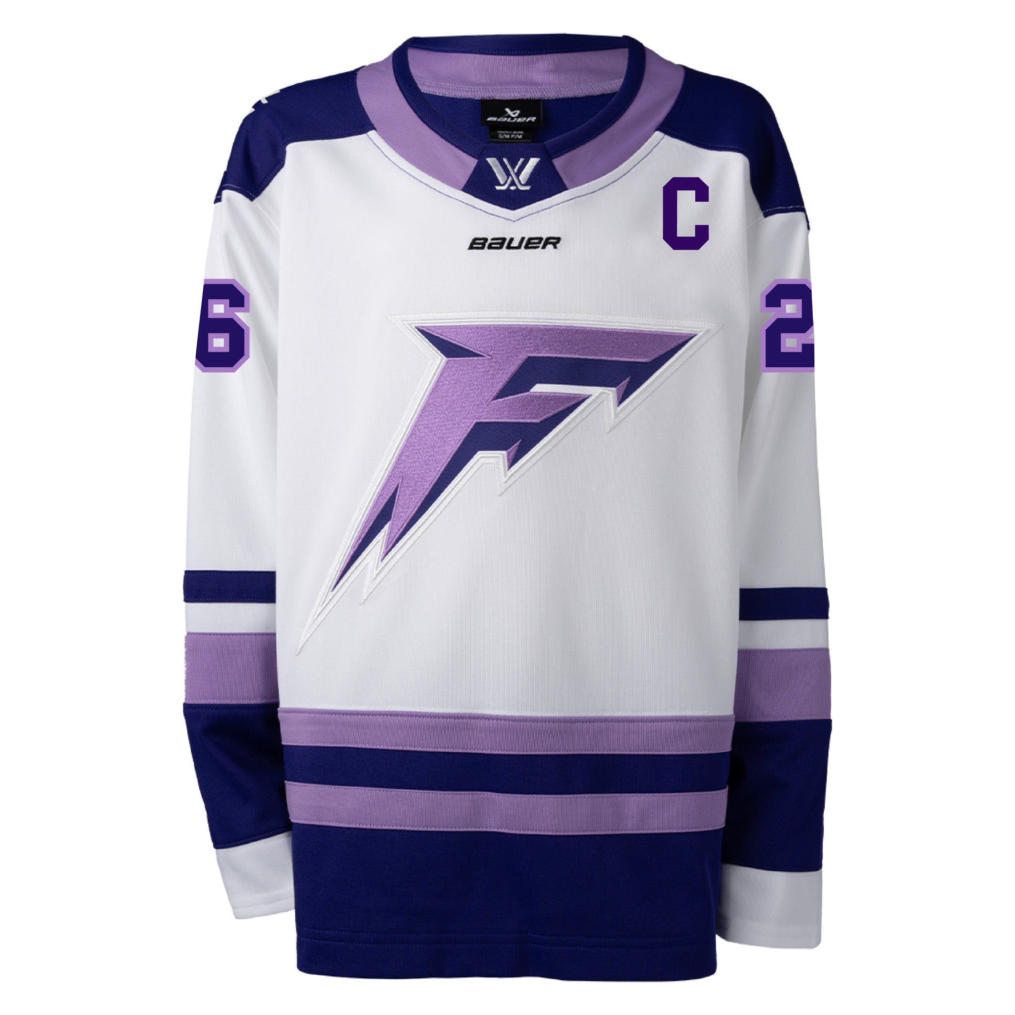 Adult Minnesota Frost Kendall Coyne Bauer Replica Away Jersey in white front