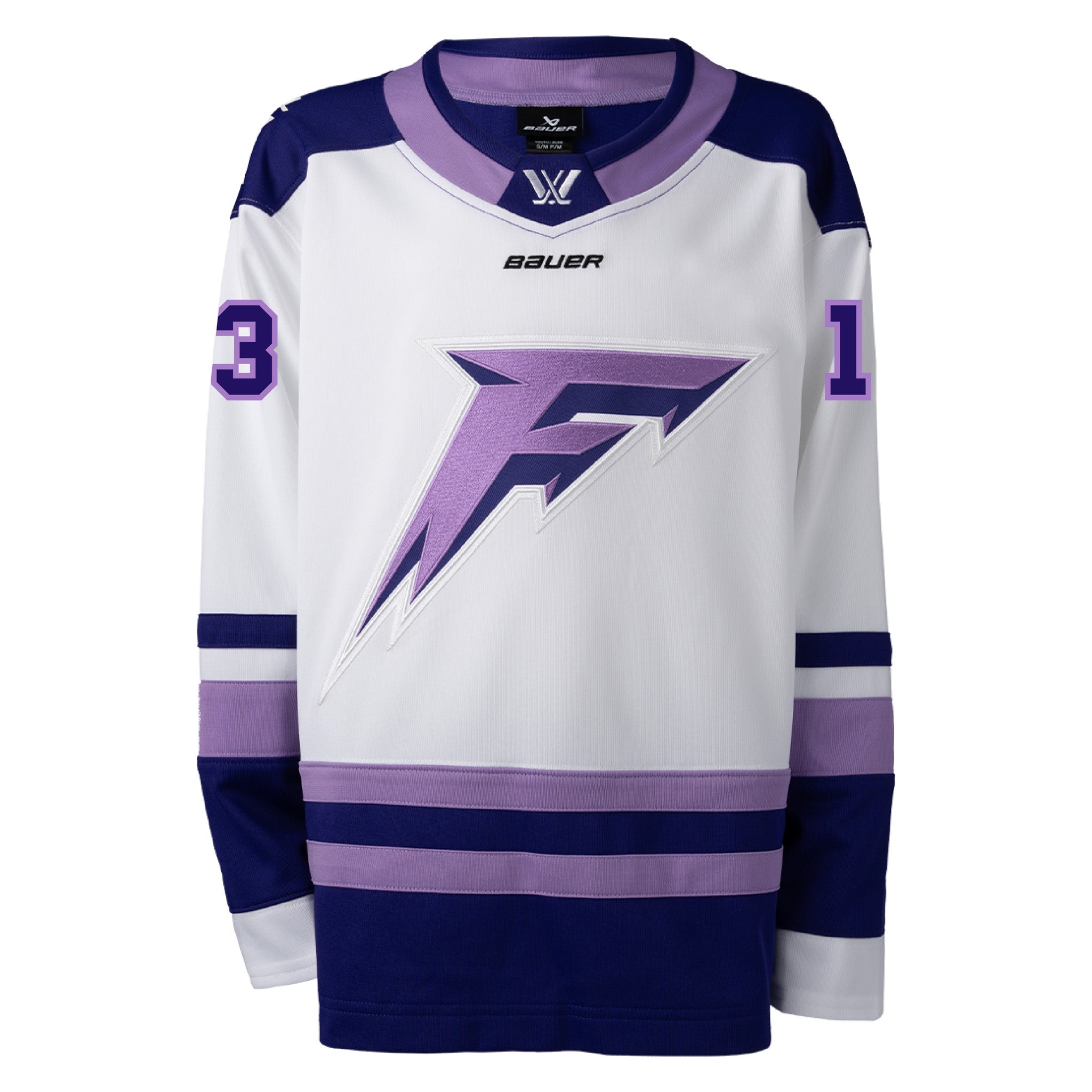 Adult Minnesota Frost Grace Zumwinkle Bauer Replica Away Jersey in white front