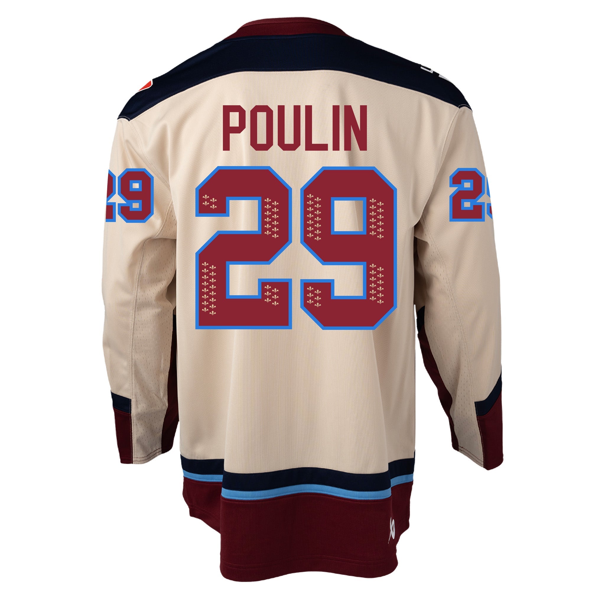 Adult Marie-Philip Poulin Montreal Victoire Adult Bauer Replica Jersey in cream back