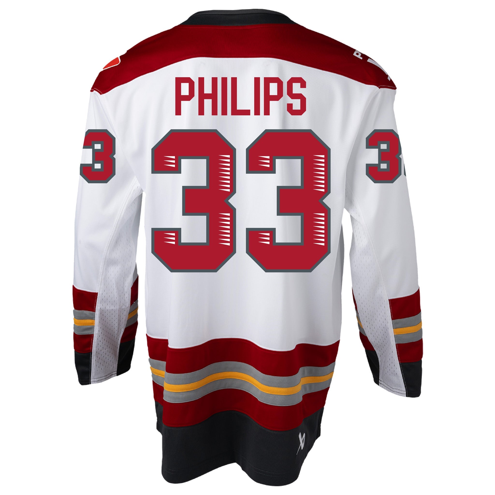 Adult Ottawa Charge Gwyneth Philips Bauer Replica Away Jersey in white back