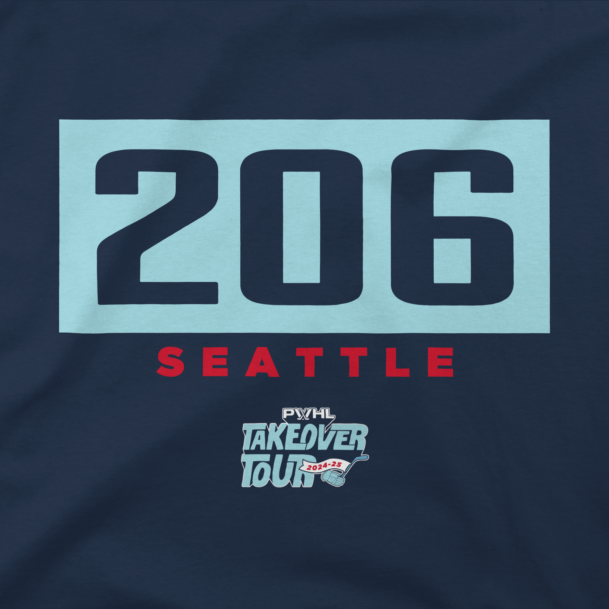 PWHL Adult Stadium Essentials Seattle Takeover Area Code Crossbar Hoodie - Hoodie in S