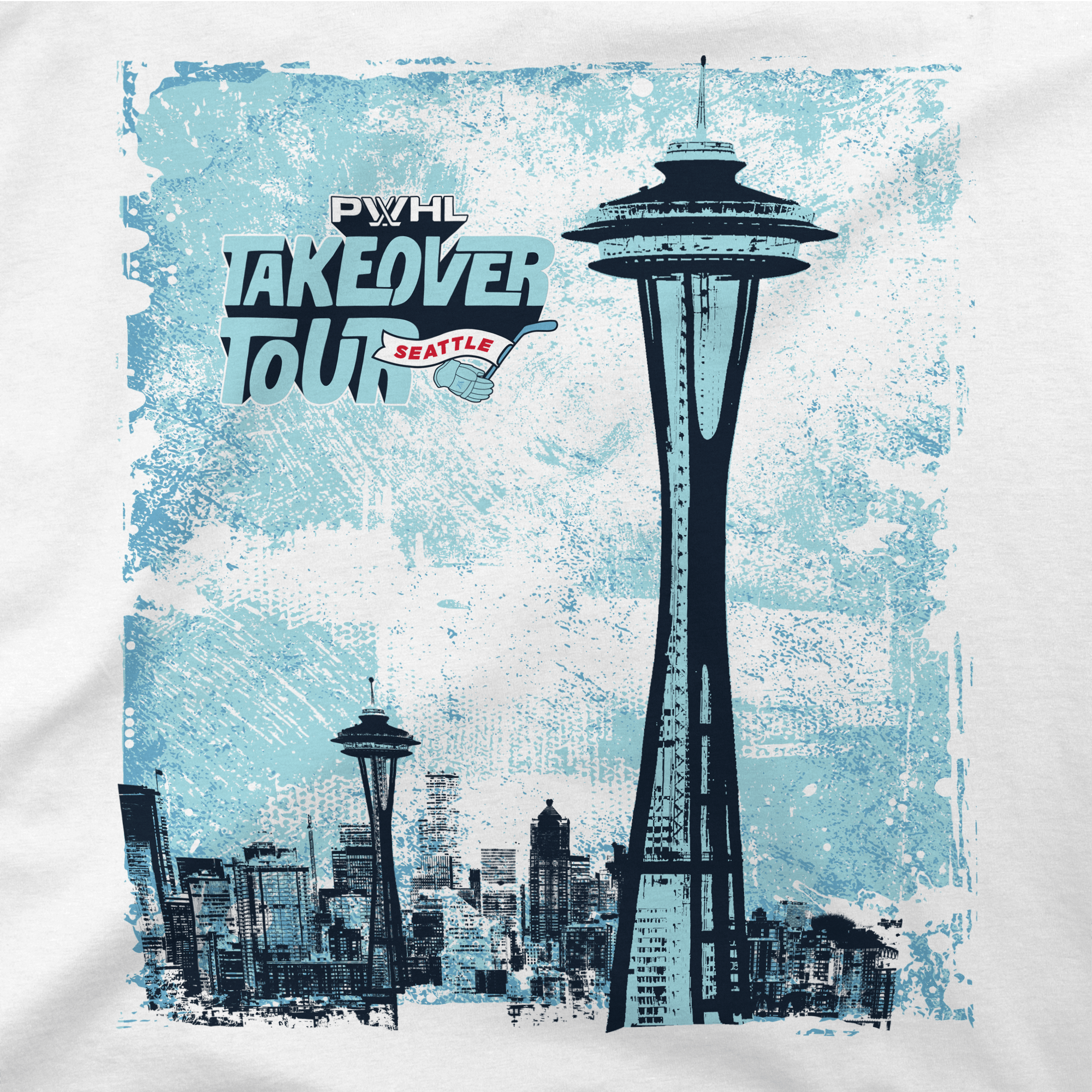 PWHL Adult Stadium Essentials Seattle Takeover City Photo Long Sleeve T-Shirt - Long Sleeve T-Shirt in S