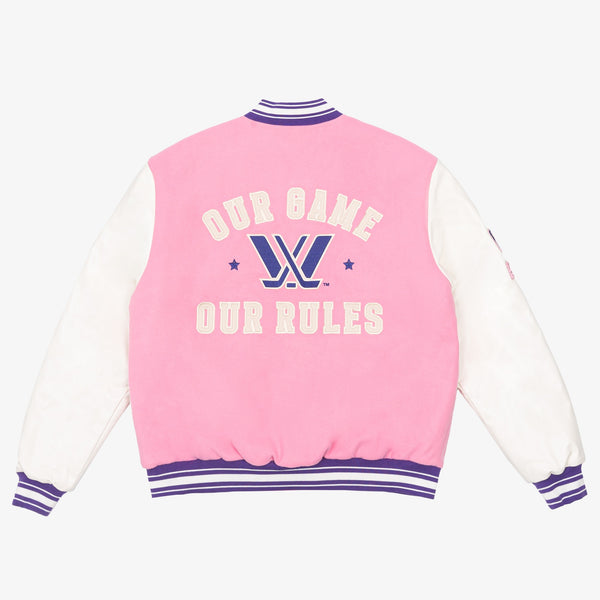 PWHL x Barbie by Peace Collective Adult Letterman Jacket