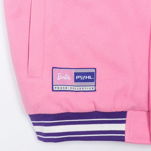 PWHL x Barbie by Peace Collective Adult Letterman Jacket