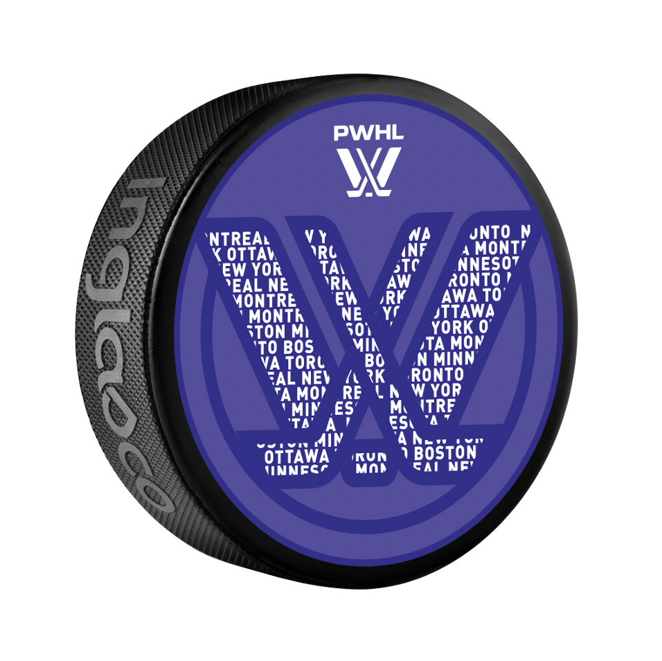 PWHL Souvenir Puck - Pucks in Black