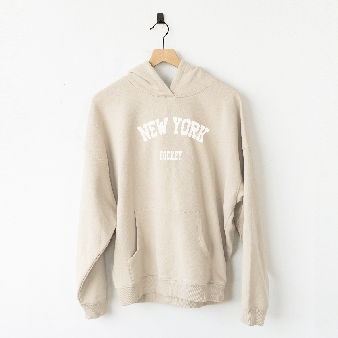 New York Hoodie - Hoodie in Cream