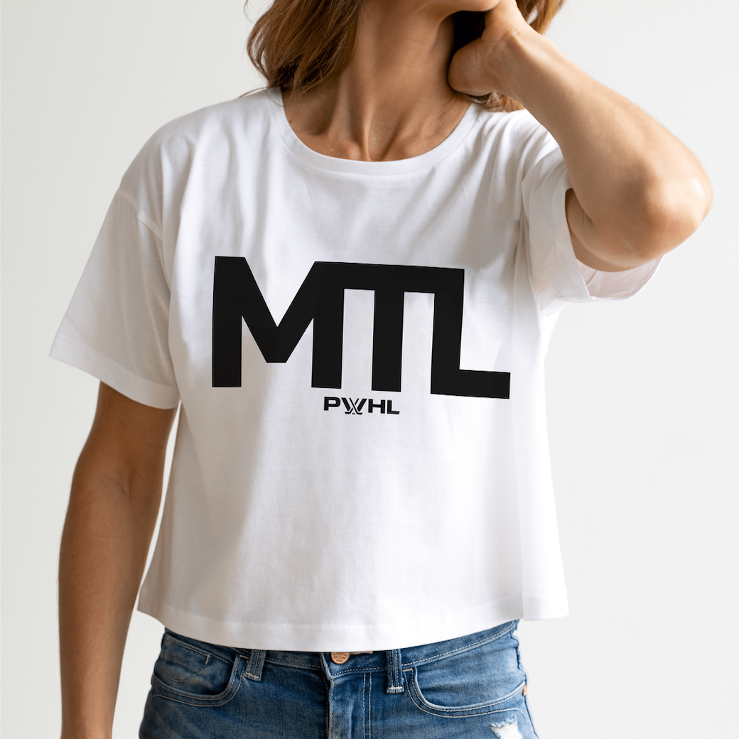 Montreal Boxy Crop T-Shirt – The Official Shop of the PWHL