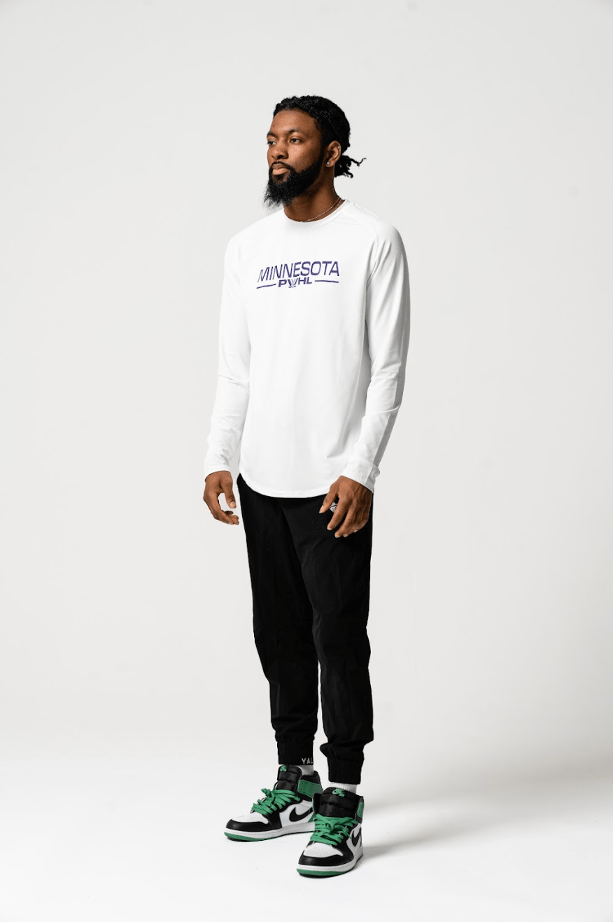 Minnesota Performance Long Sleeve T-Shirt - Long Sleeve T-Shirt in White