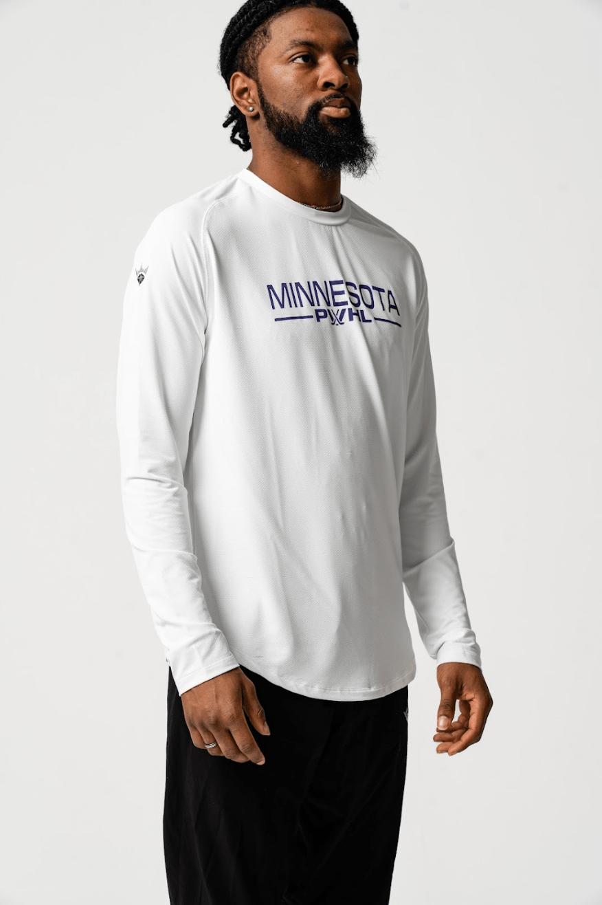 Minnesota Performance Long Sleeve T-Shirt - Long Sleeve T-Shirt in White