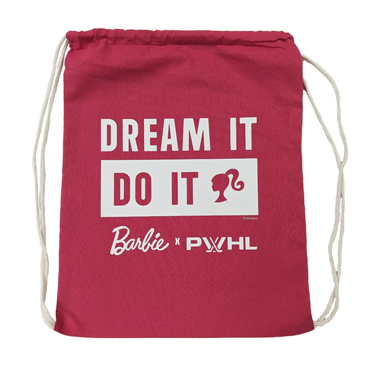 PWHL x Barbie Dream It, Do It Drawstring Bag