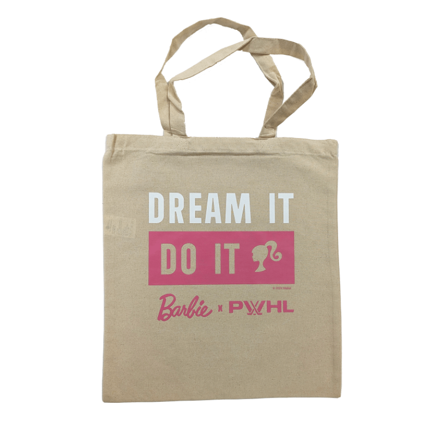 PWHL x Barbie Dream It, Do It Tote Bag - Tote in Natural