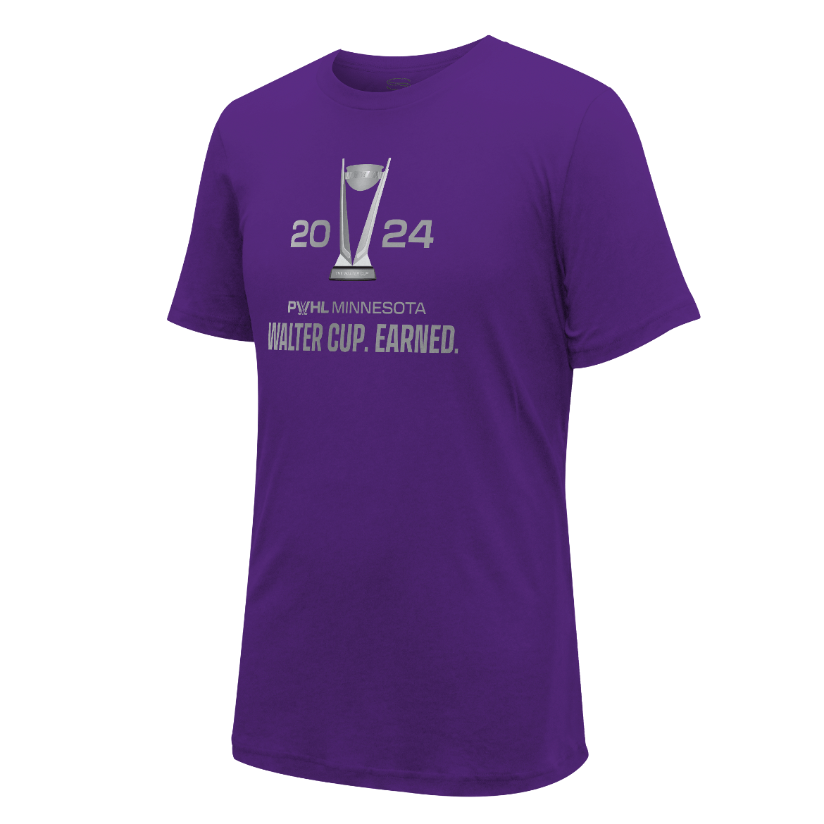 Minnesota PWHL Champions Walter Cup Earned Stadium Essentials T-Shirt - T-Shirt in Purple